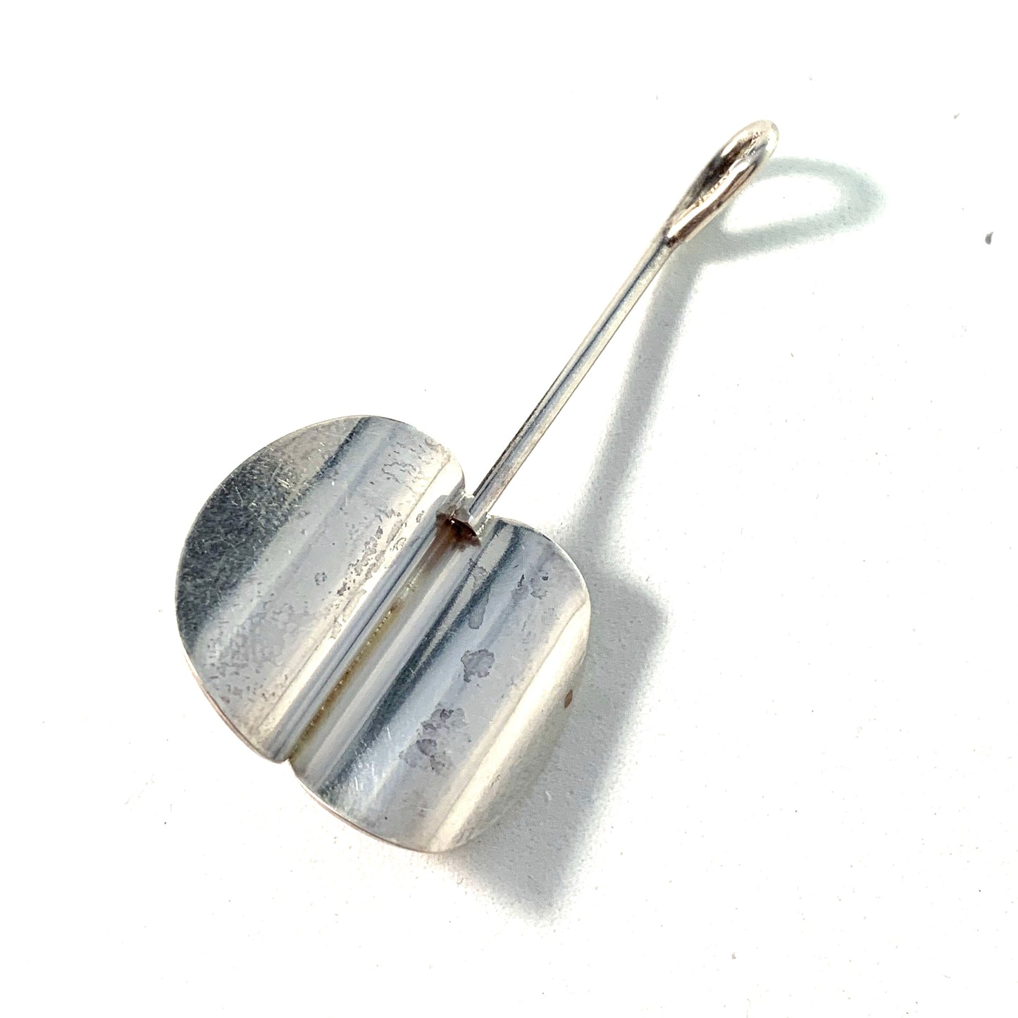 Erik Styrbech, Denmark 1960s 830 Silver Amber Pendant