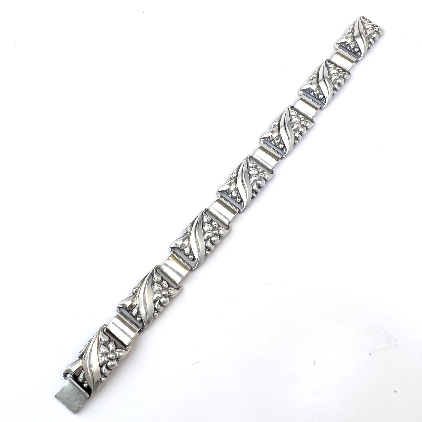 Ceson, Gothenburg, Sweden 1954. Vintage Solid Silver Bracelet.