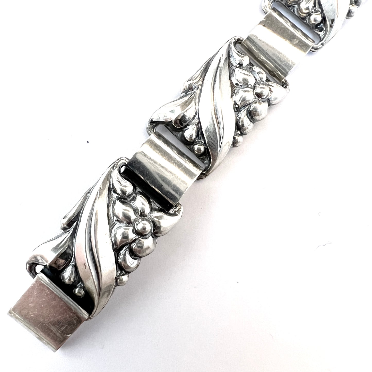 Ceson, Gothenburg, Sweden 1954. Vintage Solid Silver Bracelet.