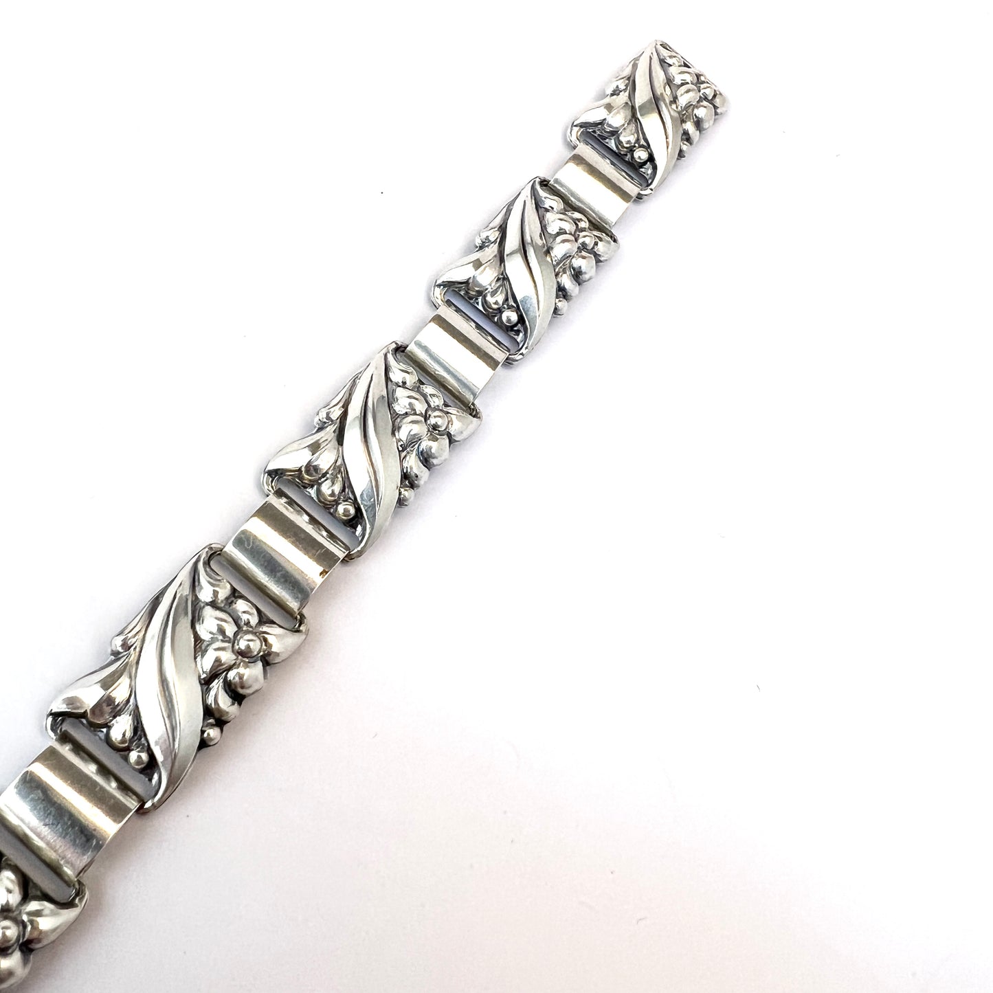 Ceson, Gothenburg, Sweden 1954. Vintage Solid Silver Bracelet.