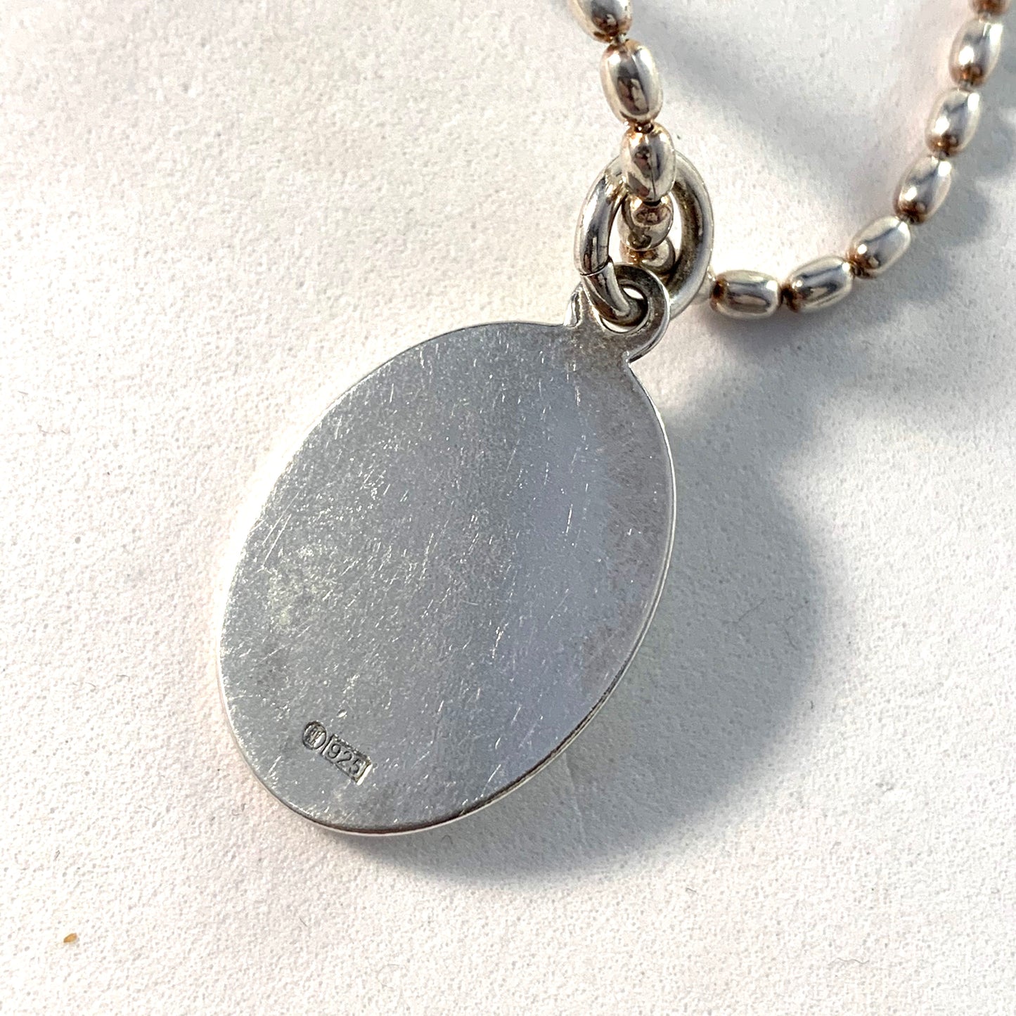 Kalevala Koru, Finland. Vintage Sterling Silver Pendant Necklace.