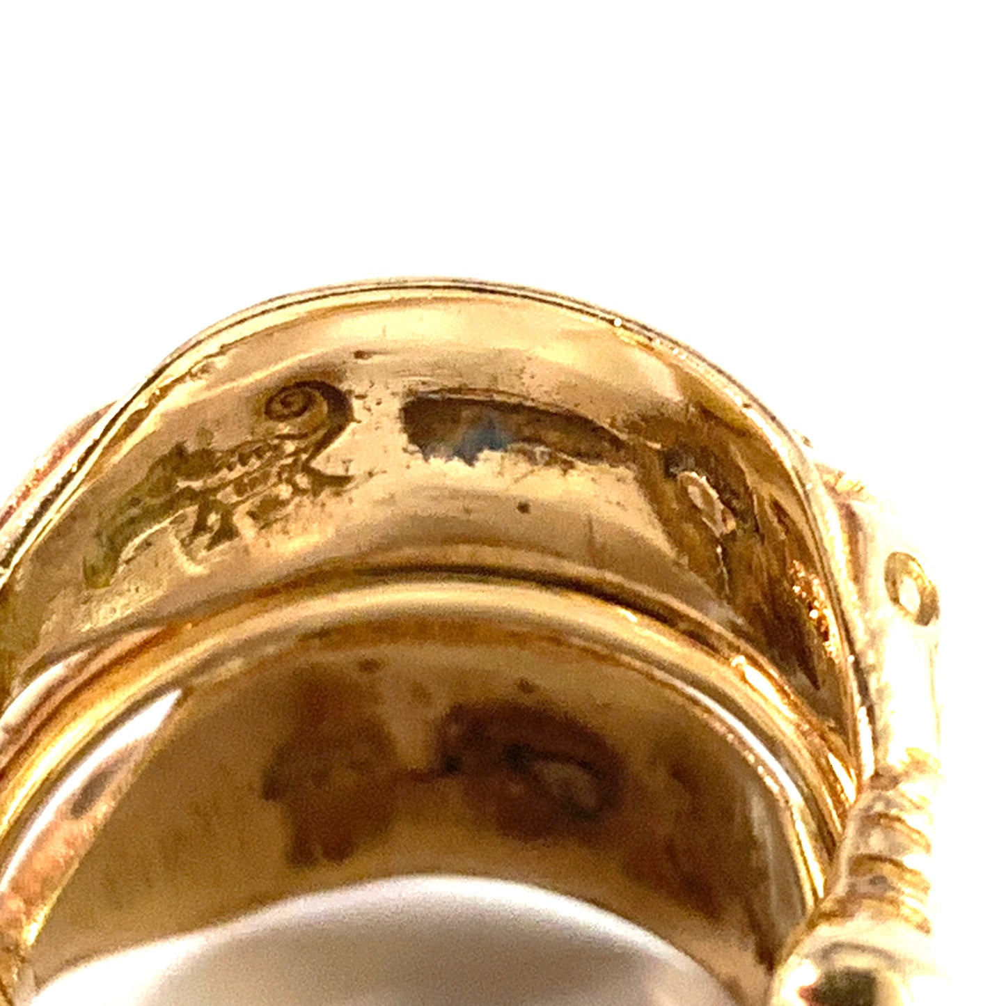 Denmark. Vintage 14k Gold Viking Copy Ring.
