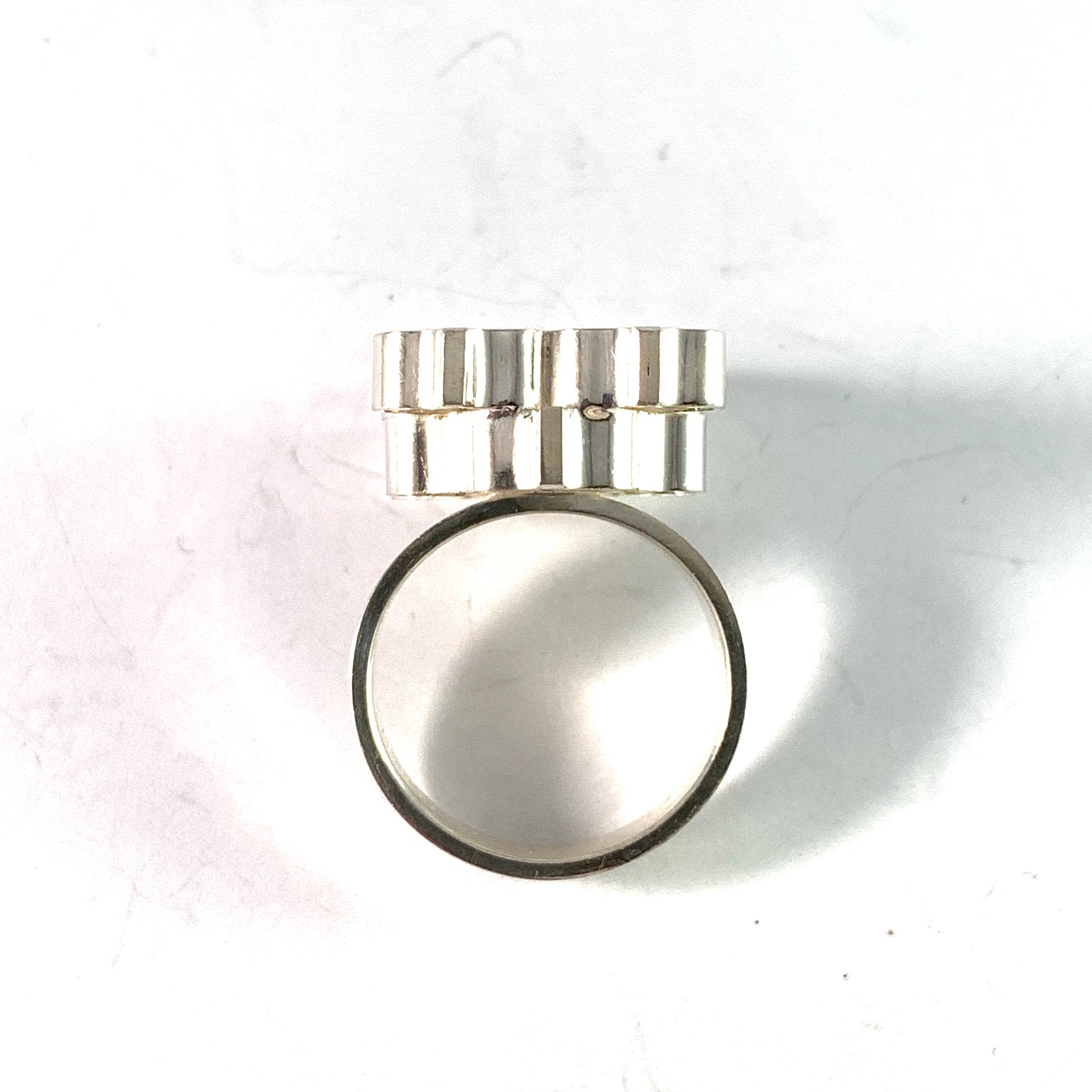 Elis Kauppi, Kupittaan Kulta Finland 1960s. Vintage Sterling Silver Ring.