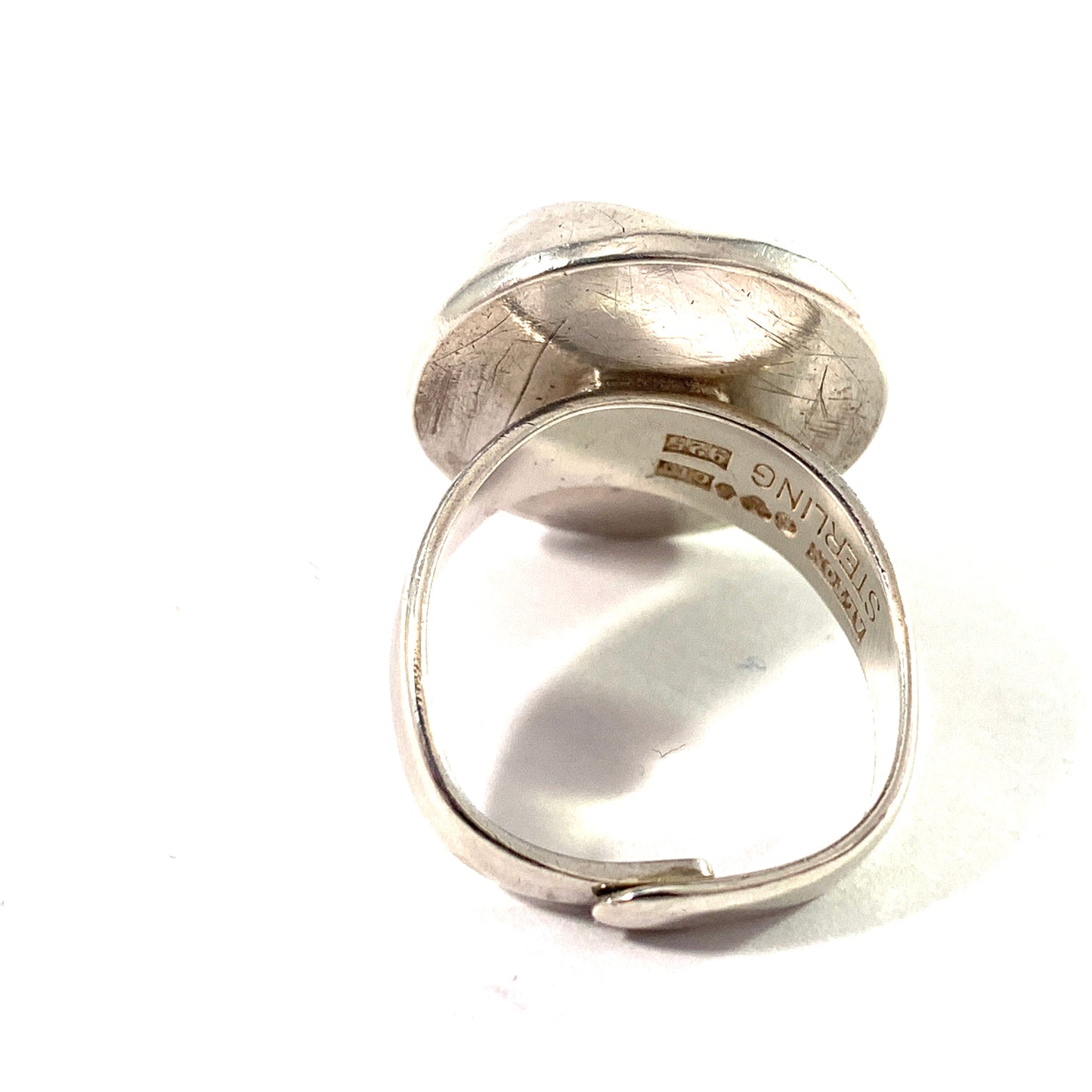 Alton, Sweden 1974. Modernist Sterling Silver Ring.