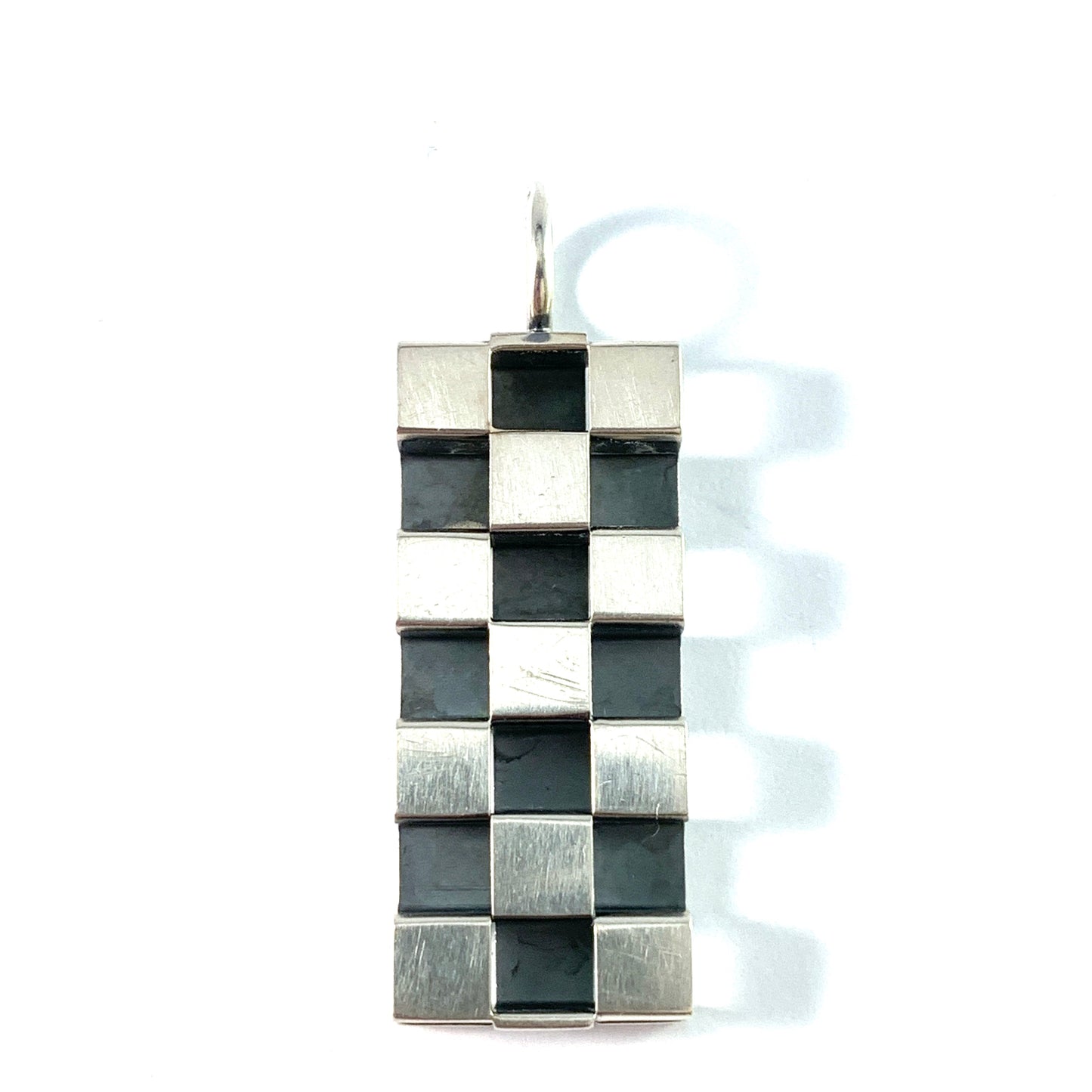 Elis Kauppi,  Kupittaan Kulta Finland 1950-60s Mid Century Modern Sterling Silver Pendant.