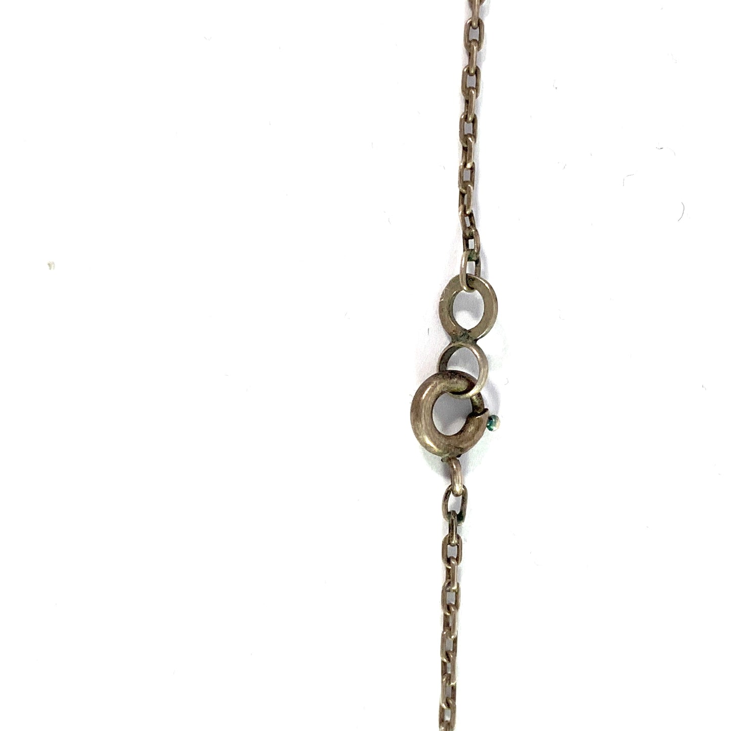 Levinger and Bissinger, Germany 1903-09 Solid 900 Silver Chrysoprase Jugendstil Pendant Necklace.