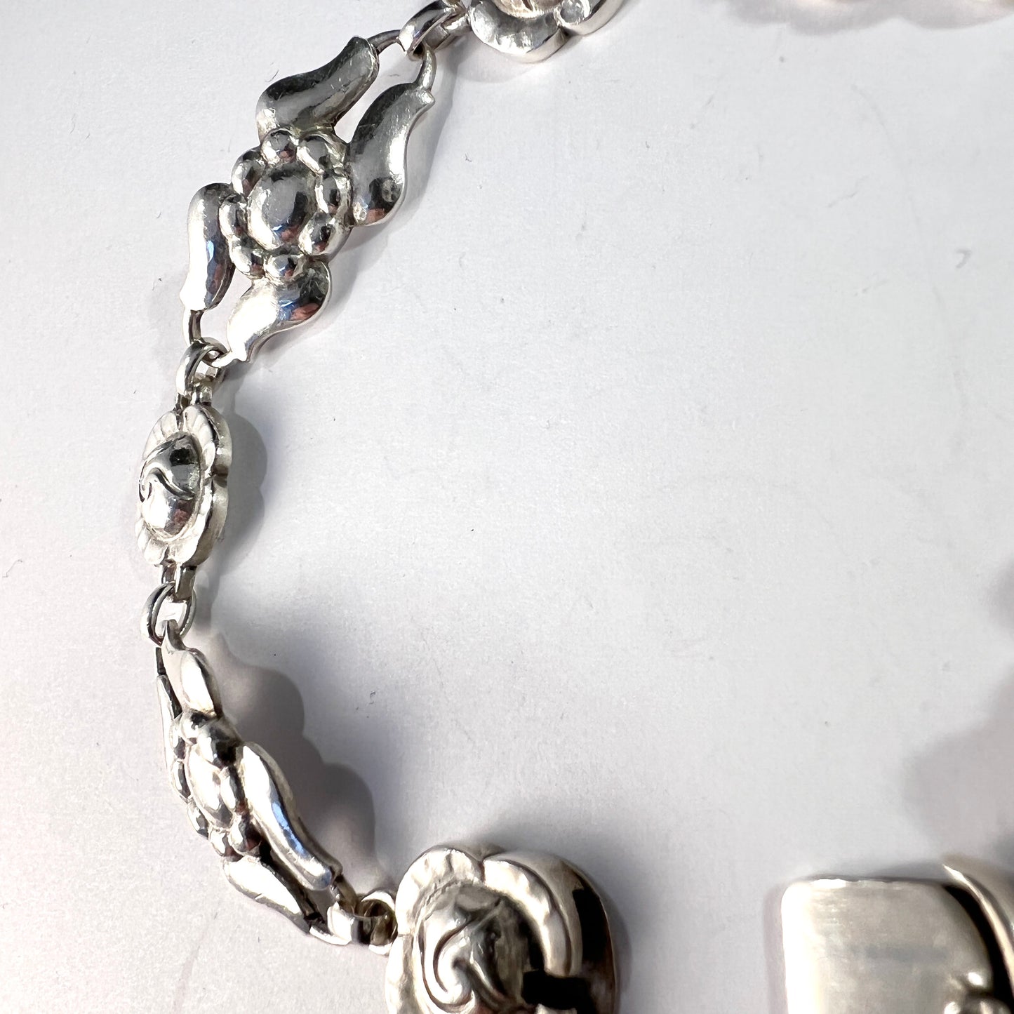 Georg Jensen, Denmark 1950. Vintage Sterling Silver Bracelet. Design 18.