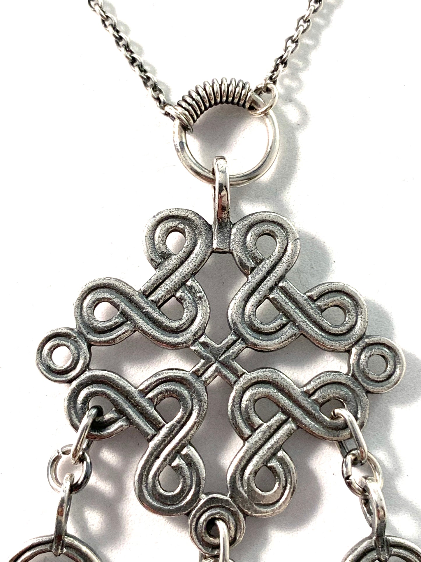 Kalevala Koru, Finland 1965 Sterling Silver Pendant Necklace.
