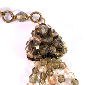 Coppola e Toppo, Italy 1950-60s Bold Statement Costume Jewelry Necklace.