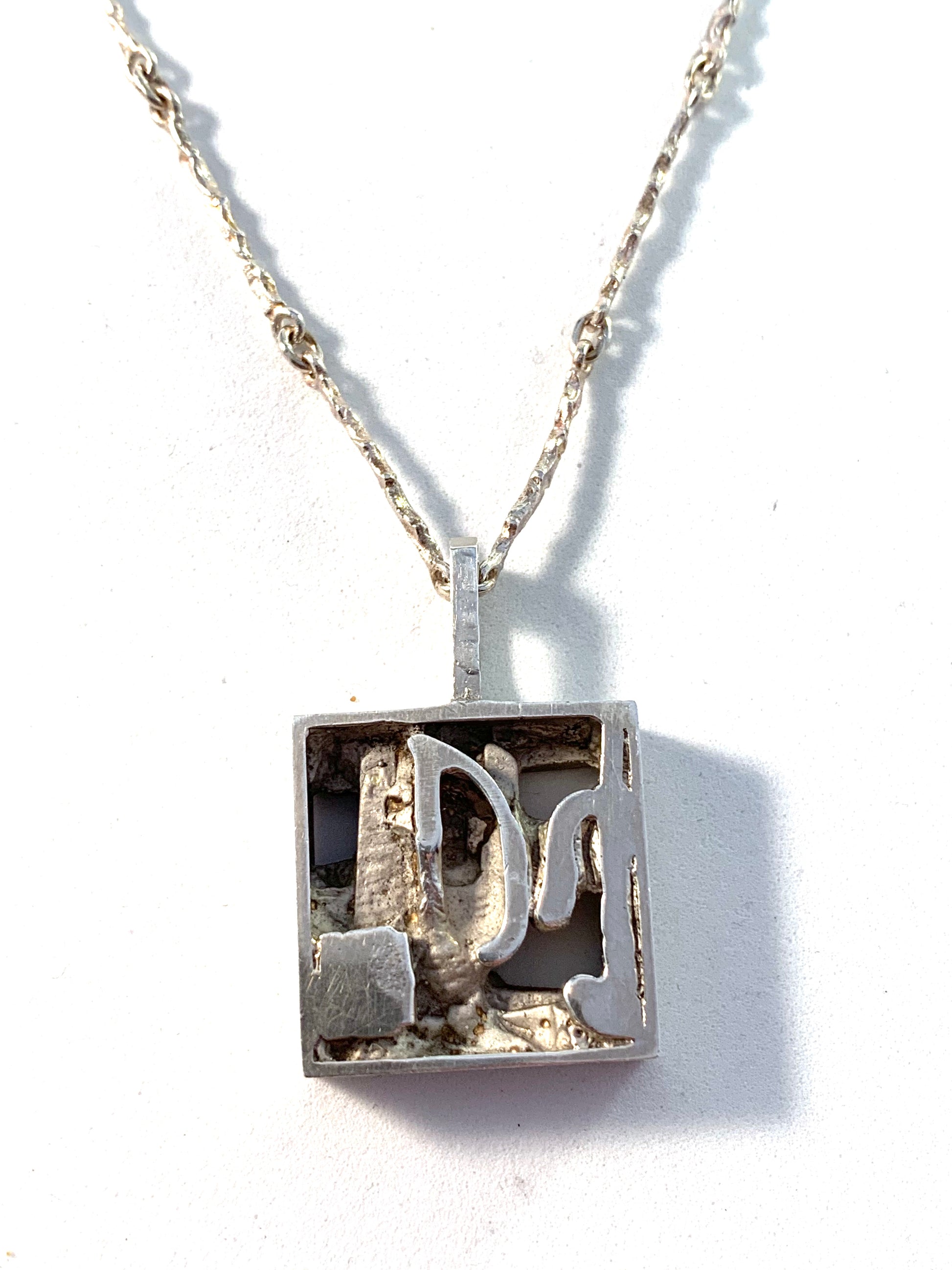 Jorma Laine for Kultateollisuus Finland Vintage Chunky Silver Necklace.