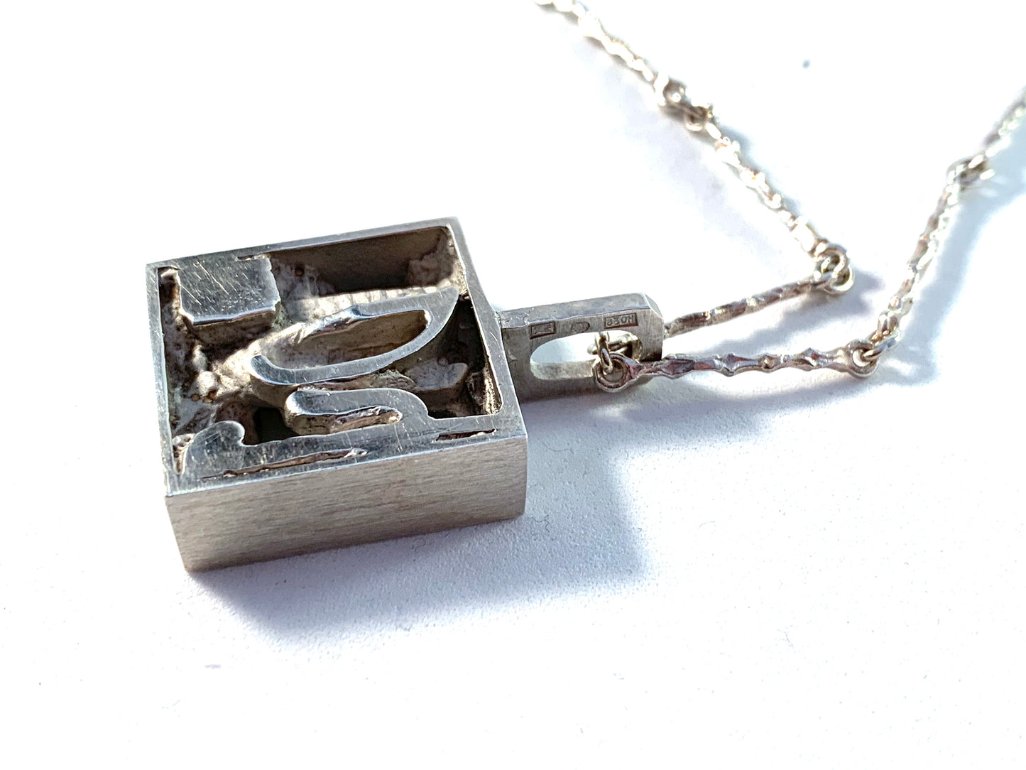 Jorma Laine for Kultateollisuus Finland Vintage Chunky Silver Necklace.