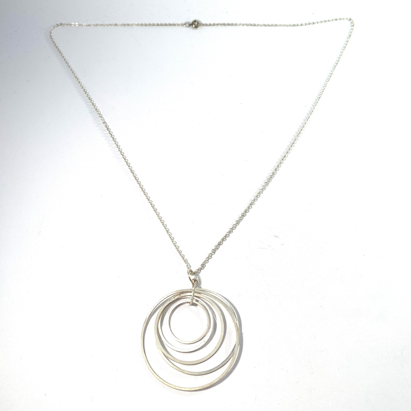 Tapio Wirkkala for N Westerback, Finland 1973 Sterling Silver Pendant Necklace.