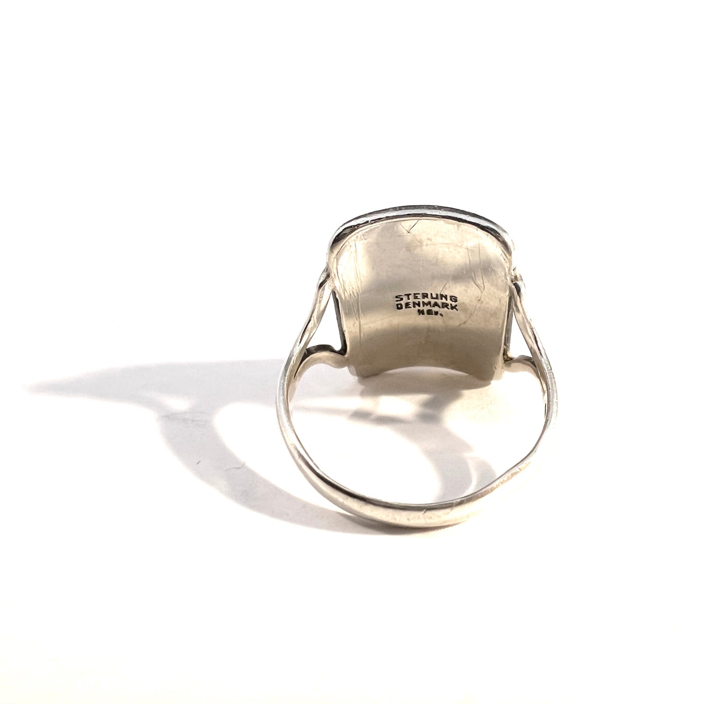 Hugo Grun, Denmark 1940s. Vintage Sterling Silver Ring.