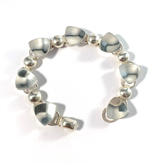 Stig Järvinen, Finland 1967 Vintage Solid Silver Bracelet.