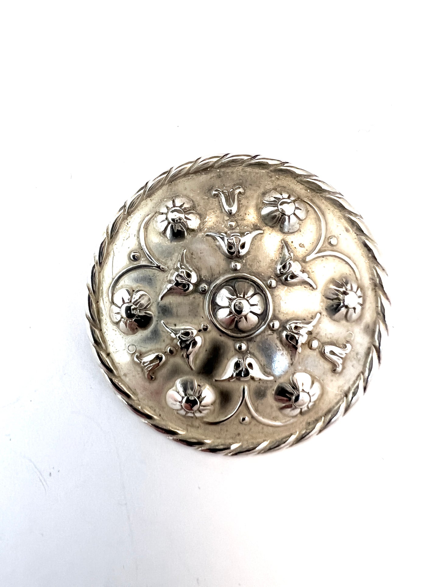 Andresen & Scheinpflug, Norway c 1950s. Vintage Solid Silver Brooch.