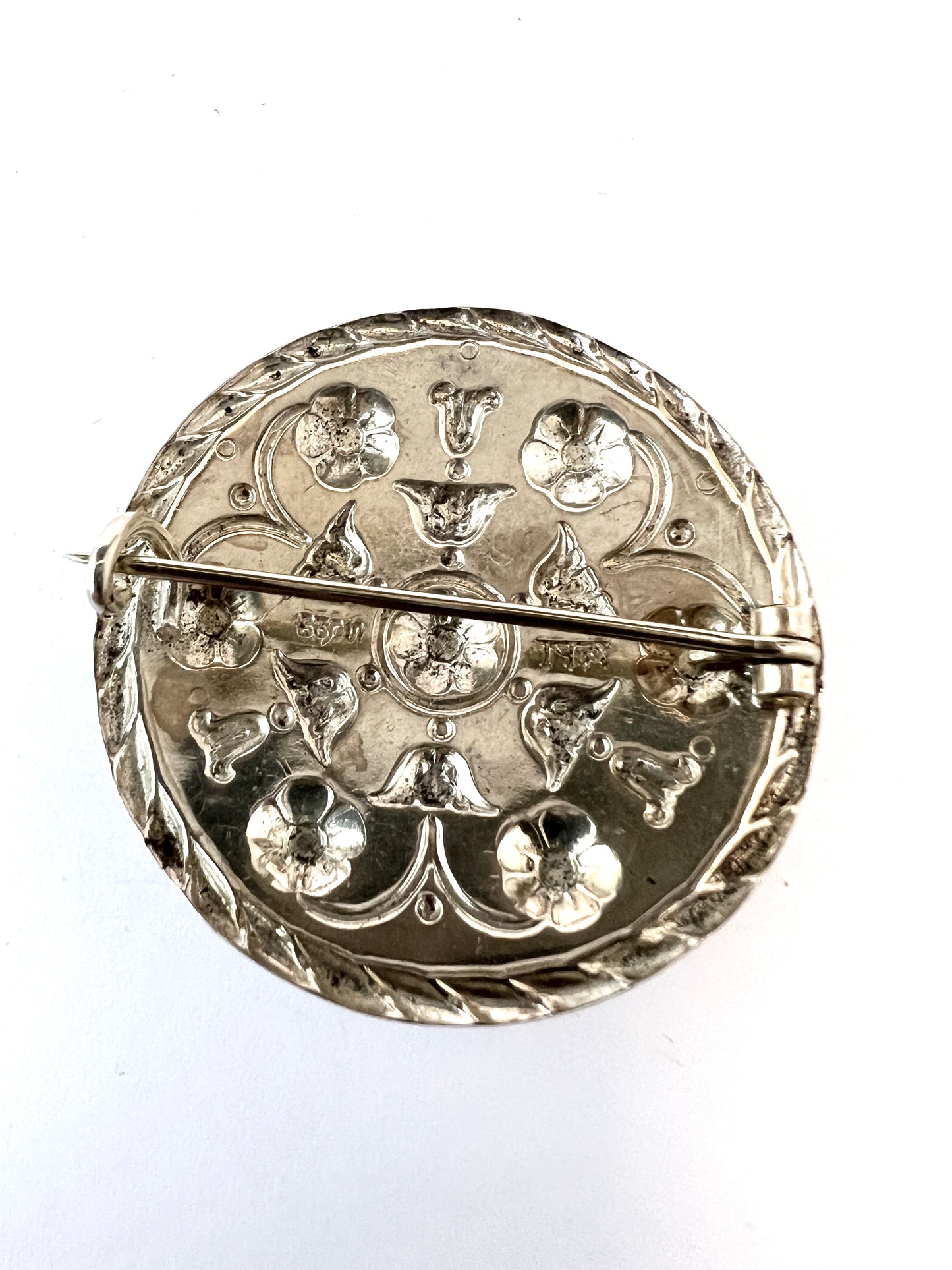 Andresen & Scheinpflug, Norway c 1950s. Vintage Solid Silver Brooch.