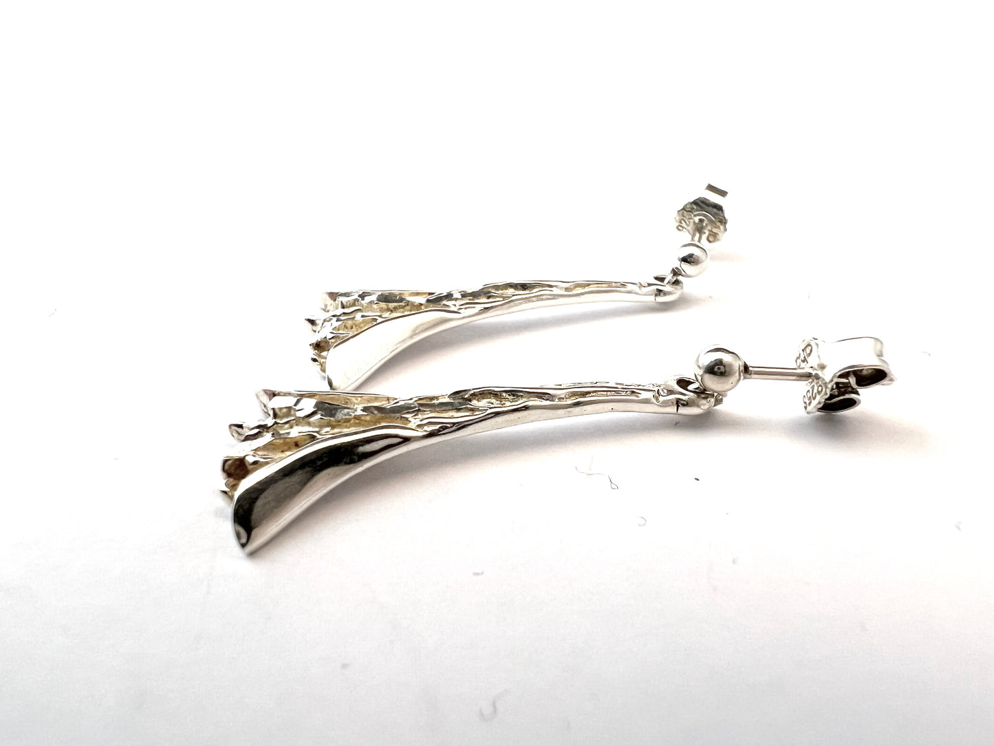 Astri Holthe, Norway. Vintage Sterling Silver Earrings.