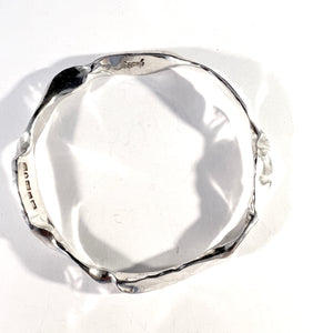 Claes E Giertta, Stockholm, Vintage Sterling Silver Bangle Bracelet. Signed.