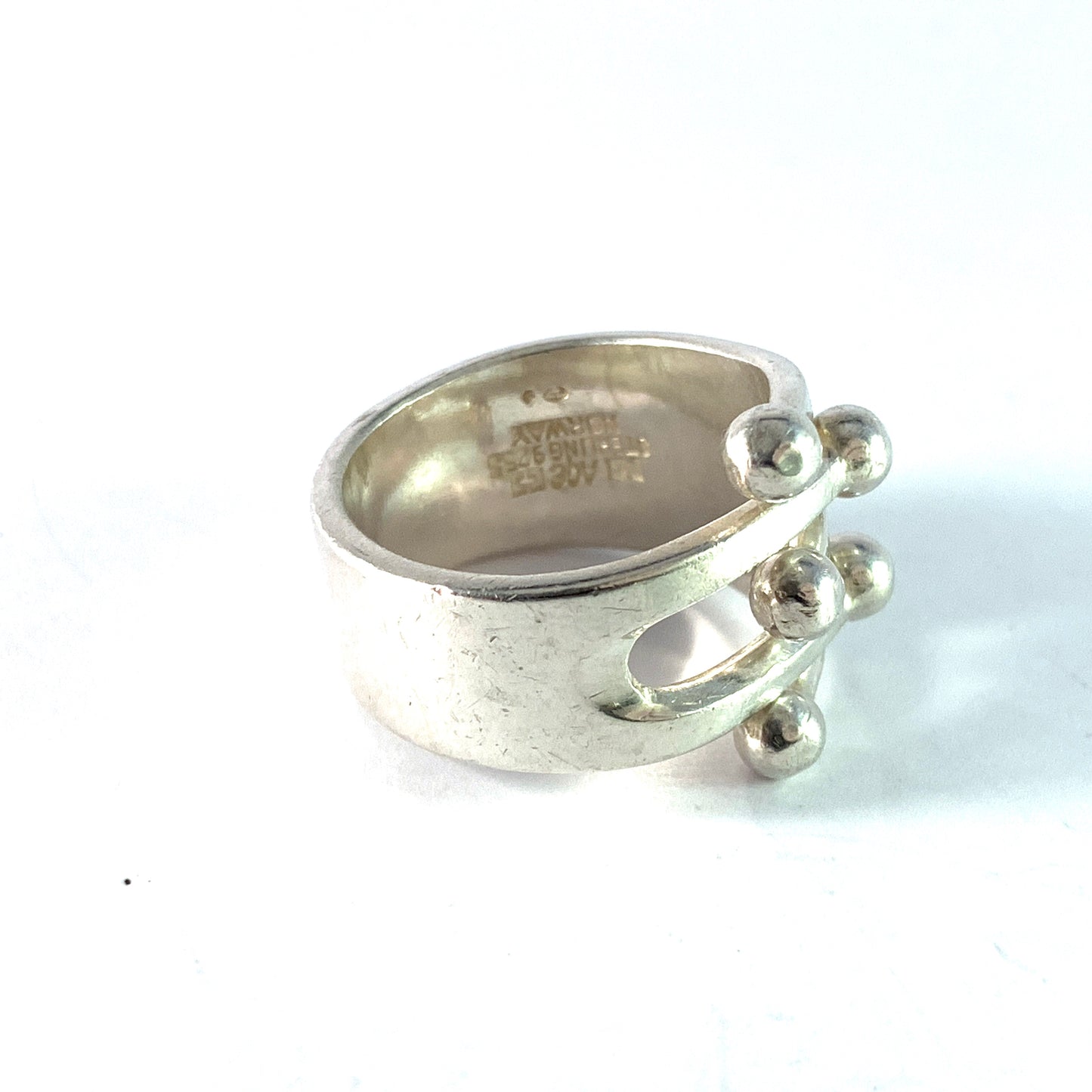 Anna Greta Eker, for PLUS Workshop Norway 1960s Sterling Silver Ring.