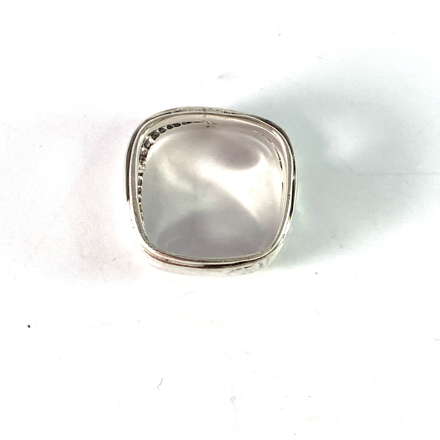 Claes E Giertta, Stockholm, Sweden 1960s. Sterling Silver Ring. Signed.