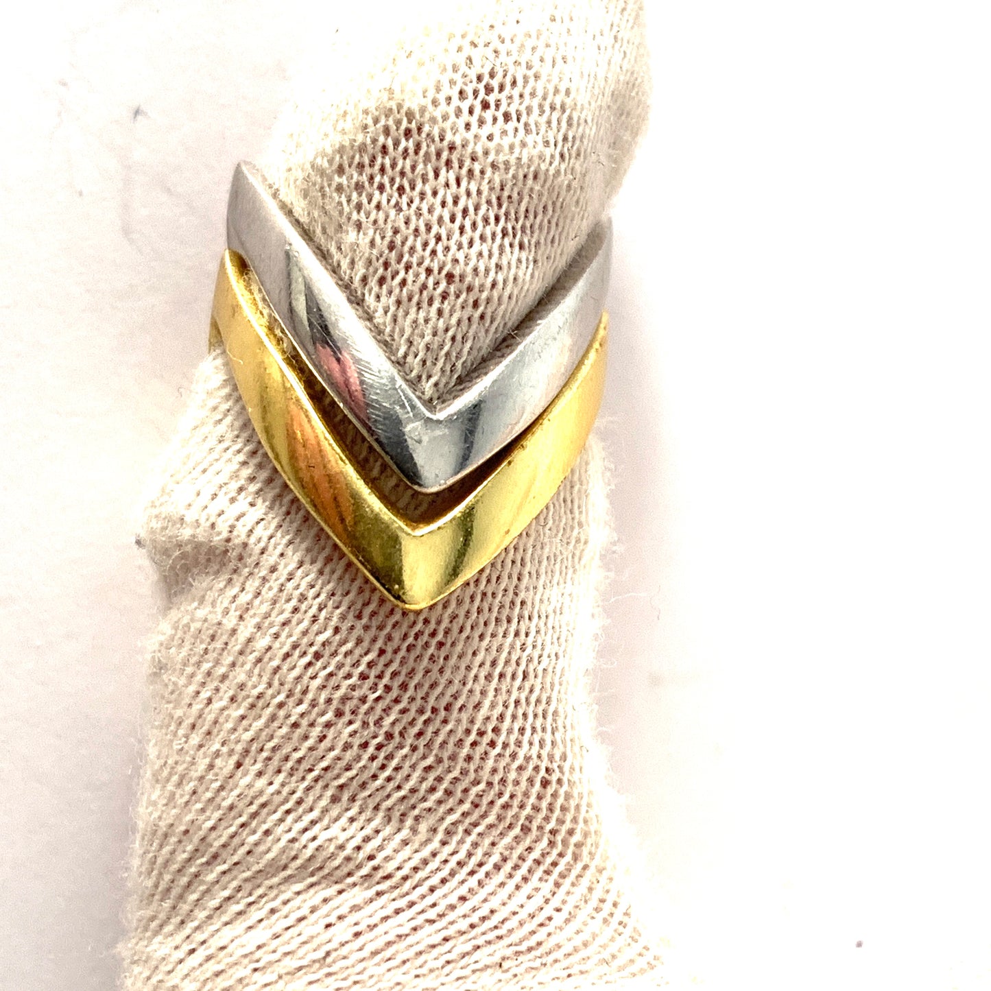 N.O. Andersen Denmark 1980s. Sterling Silver Stack Rings.