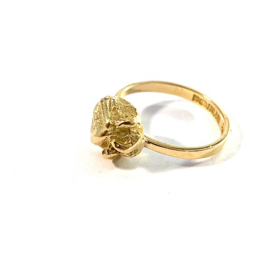 Björn Weckström for Lapponia Finland. Vintage 18k Gold Ring. Design: Yellow Rose.