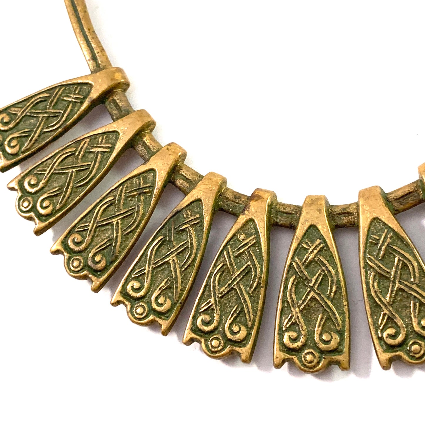 Kalevala Koru, Finland c 1970s. Bold Vintage Bronze Necklace.