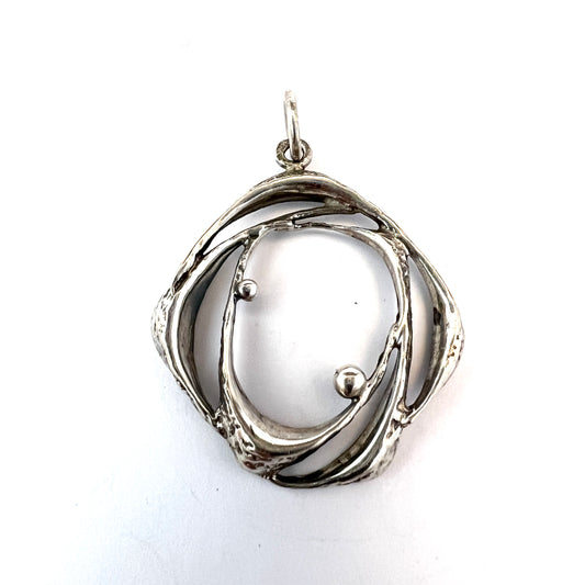 Sten & Laine Finland 1973. Vintage Sterling Silver Pendant.