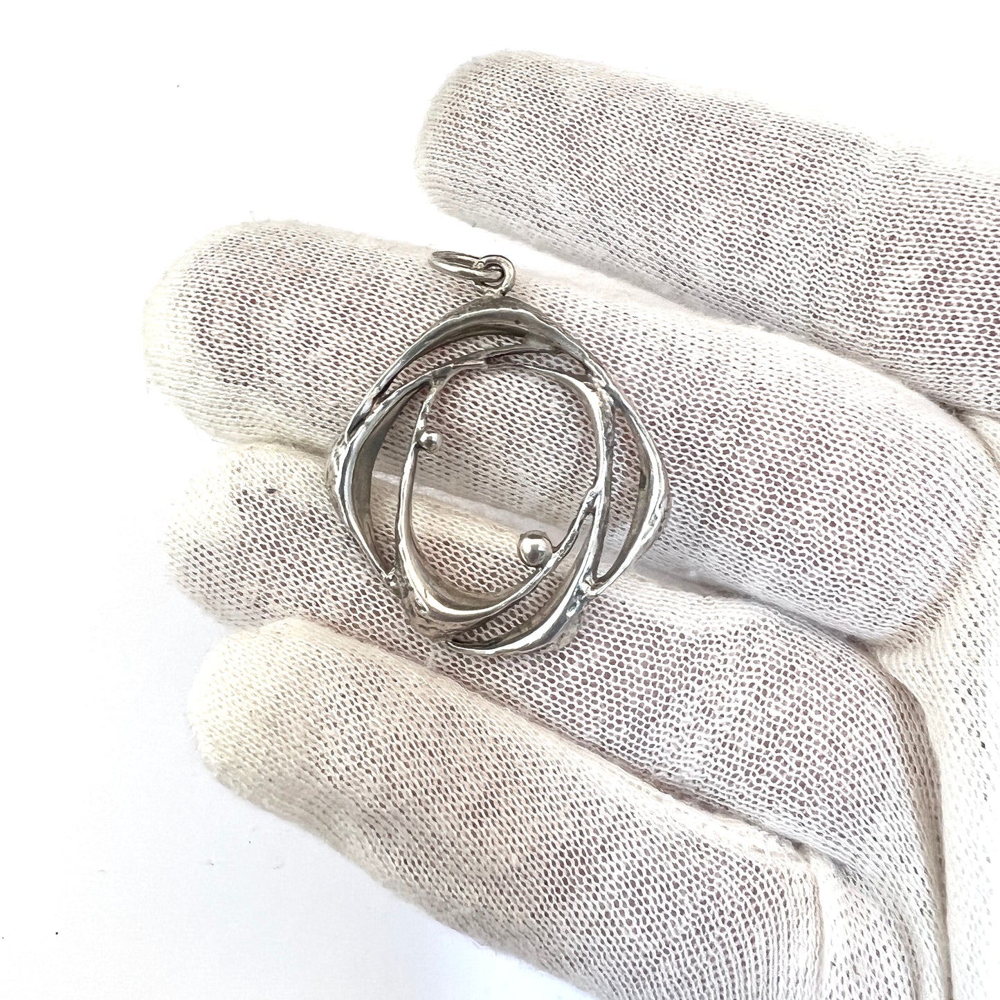 Sten & Laine Finland 1973. Vintage Sterling Silver Pendant.