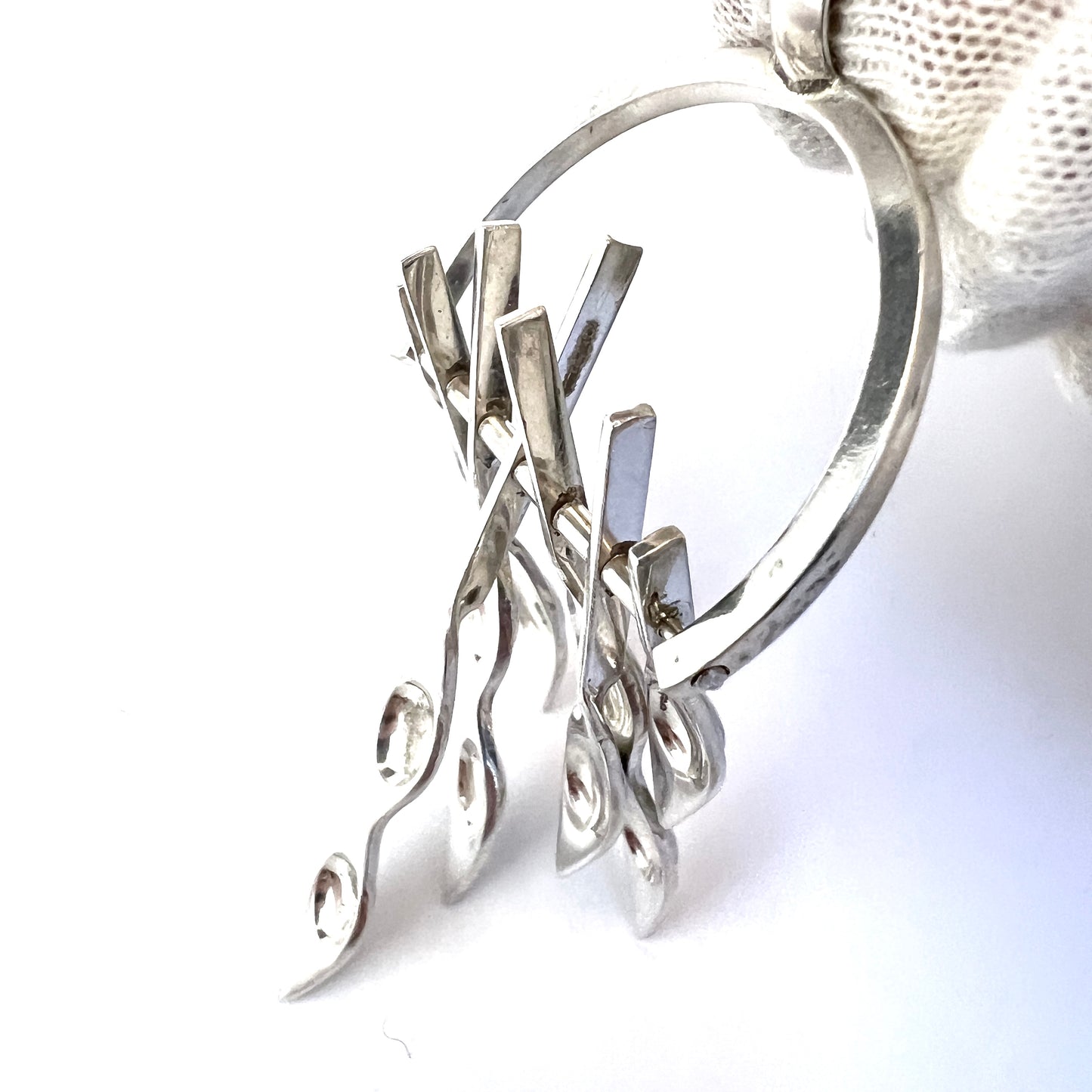 Einar Modahl, Norway 1960s. Large Sterling SIlver Pendant.