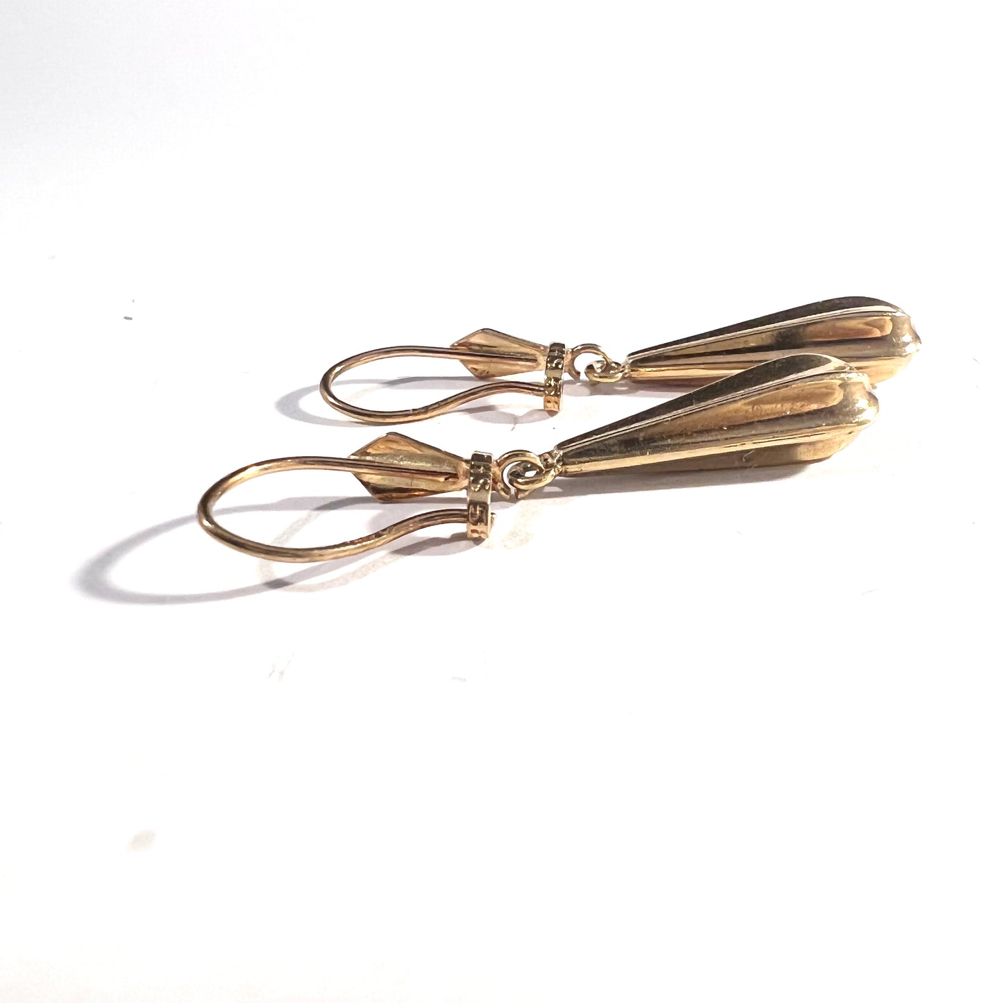 Herman Siersbøl Denmark 1950s. 14k Gold Earrings.