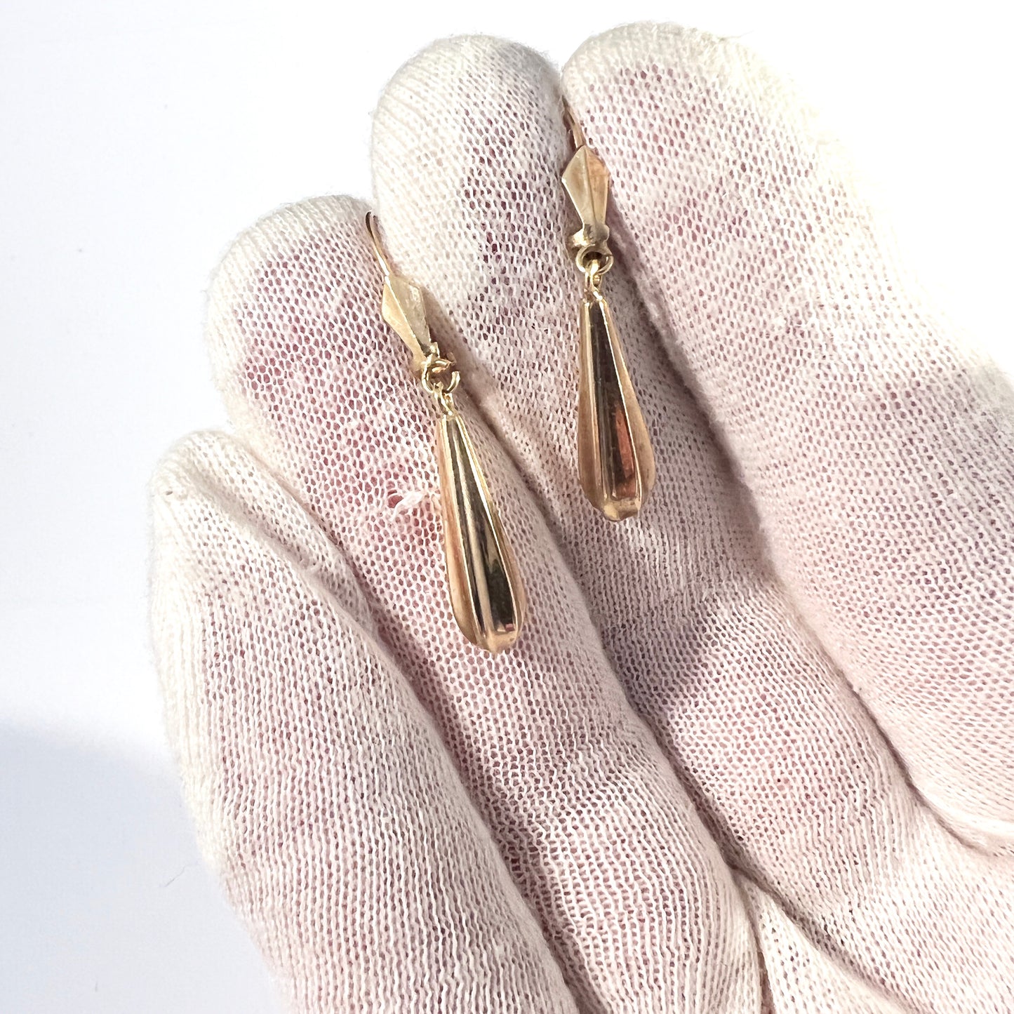 Herman Siersbøl Denmark 1950s. 14k Gold Earrings.