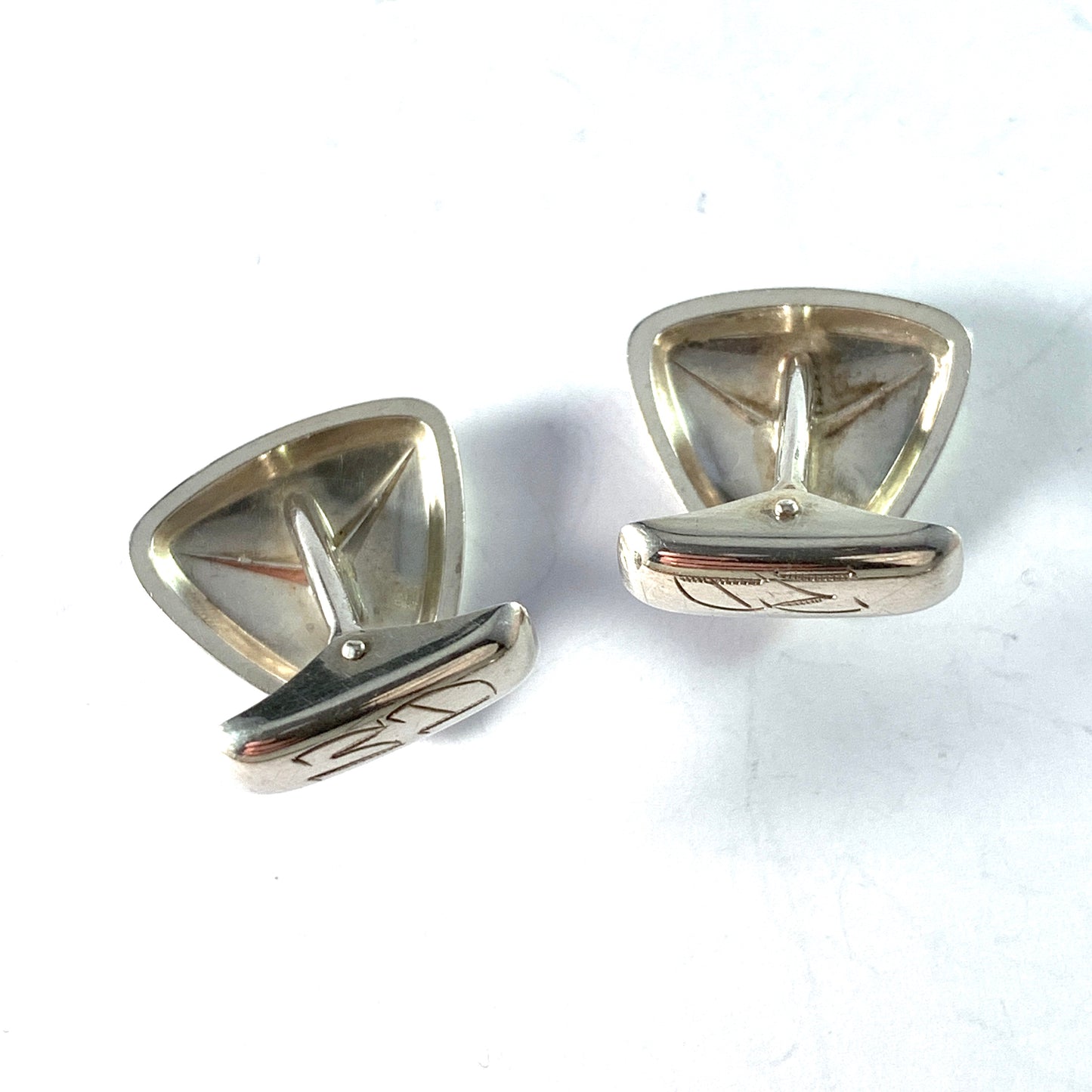 Elis Kauppi,  Kupittaan Kulta Finland year 1960. Solid Silver Cufflinks.