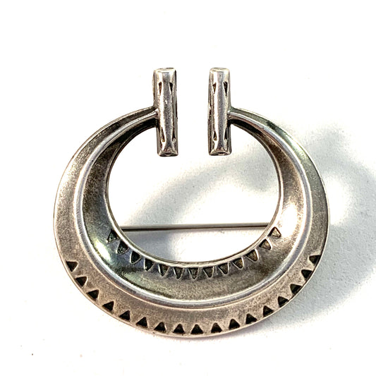 Kalevala Koru, Finland Vintage Traditional Sterling Silver Brooch.