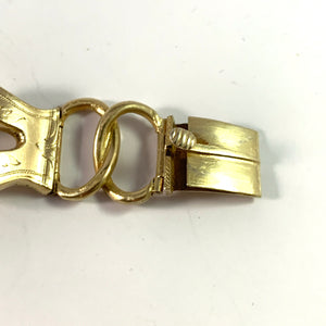 C A Pousette, Sweden 1856. Antique Victorian Silver Vermeil Bracelet.