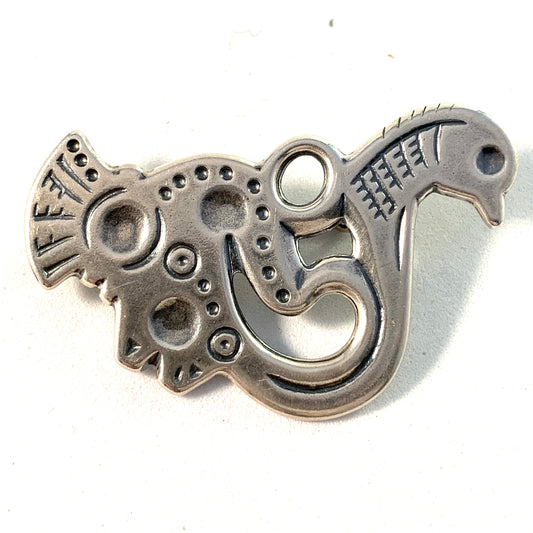 Kalevala Koru, Finland Vintage Sterling Silver Bird Brooch.