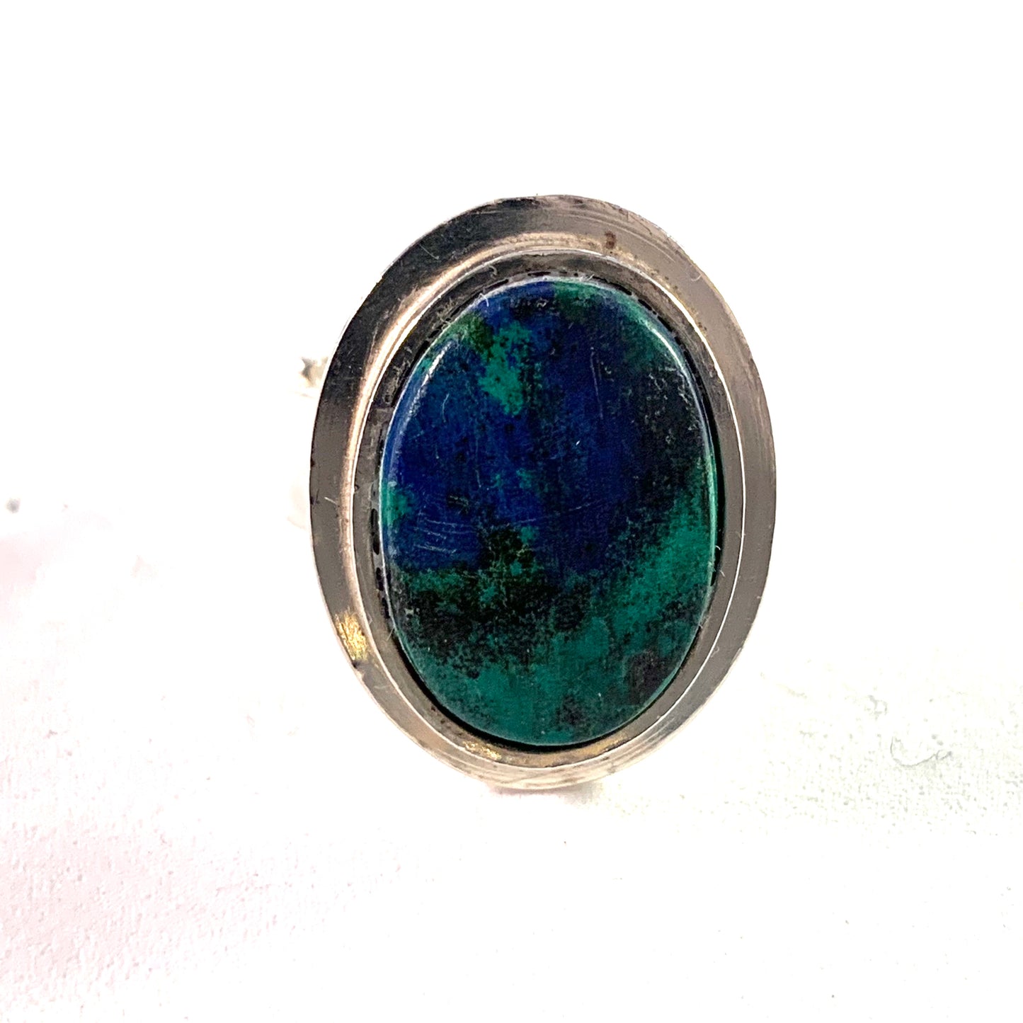 Göran Kuhlin, Sweden Vintage Sterling Silver Azurite Ring.