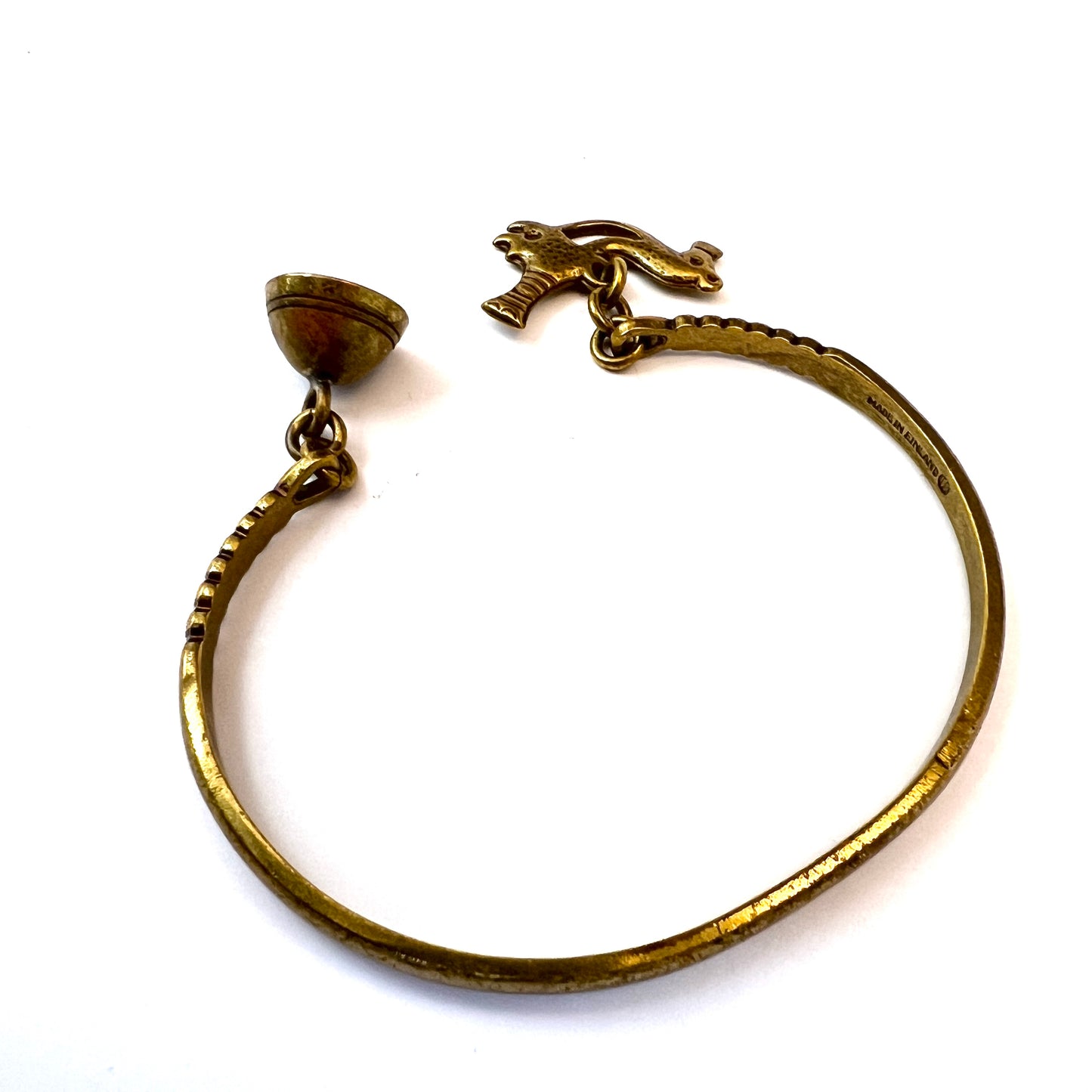 Kalevala Koru, Finland. Vintage 1970s Bronze Charm Bracelet.