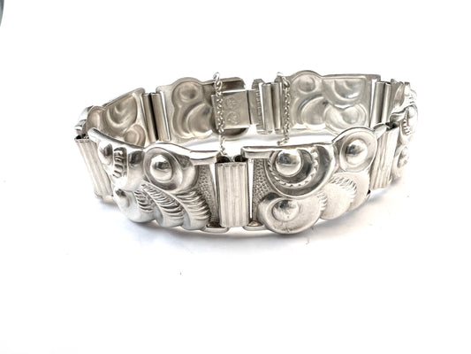 David-Andersen, Norway 1940-50s. Solid 830 Silver Bracelet.