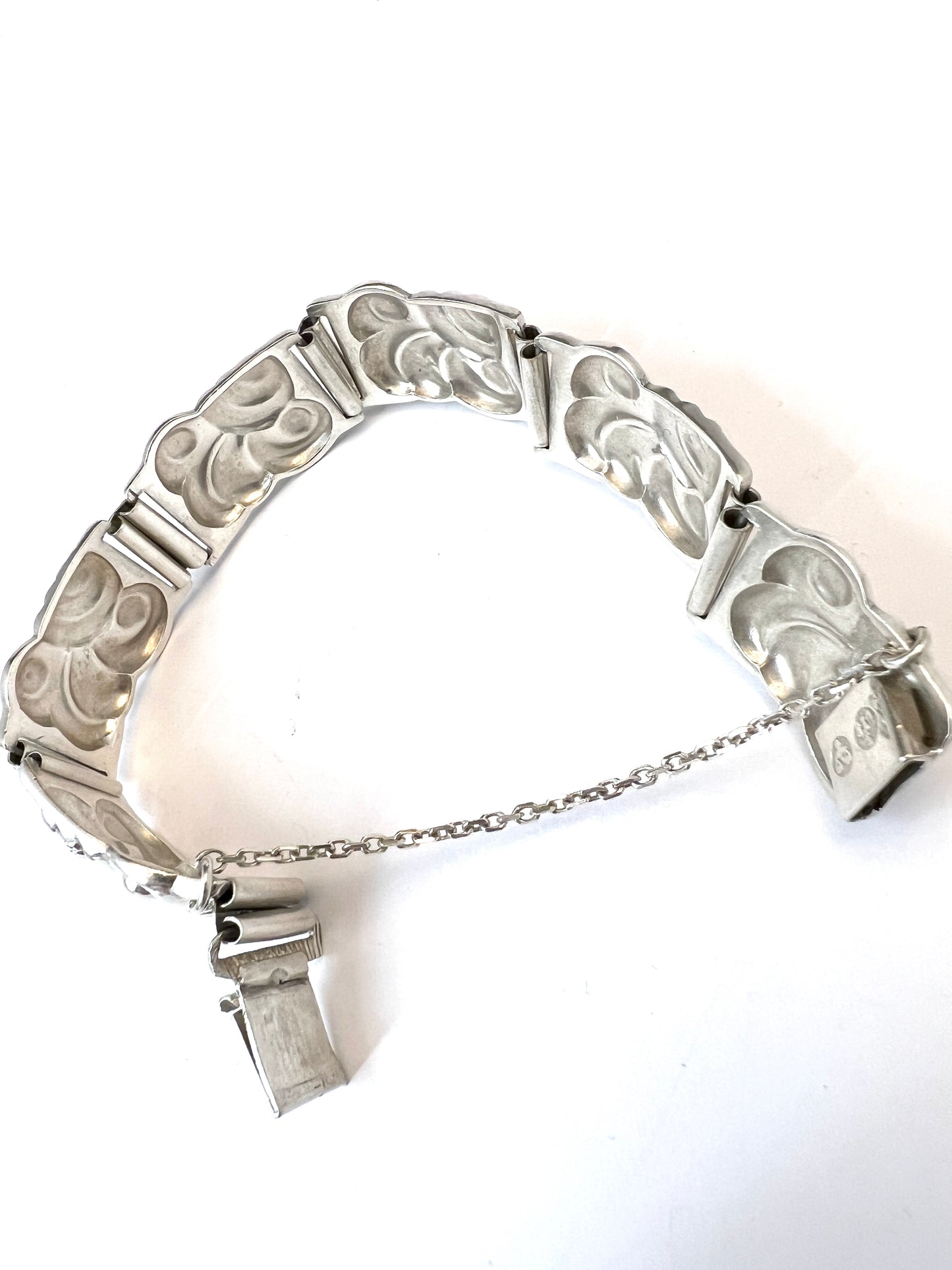 David-Andersen, Norway 1940-50s. Solid 830 Silver Bracelet.