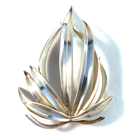 Gertrud Engel for A Michelsen Denmark Vintage Sterling Large Brooch