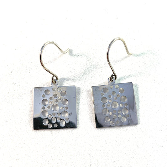 Kultakeskus, Finland. Design Liisa Vitali, Sterling Silver Earrings