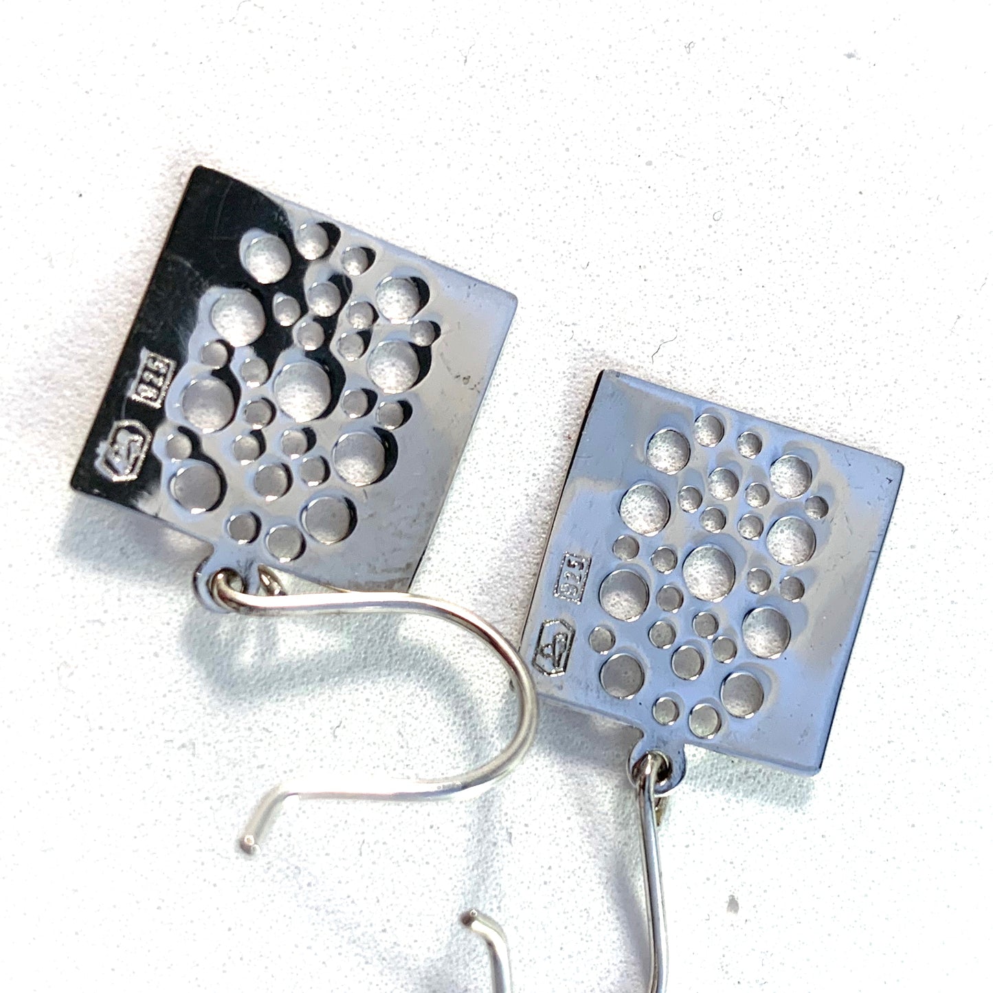 Kultakeskus, Finland. Design Liisa Vitali, Sterling Silver Earrings