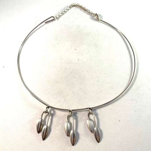 Engelbert, Sweden 1955 Sterling Silver Choker Necklace.