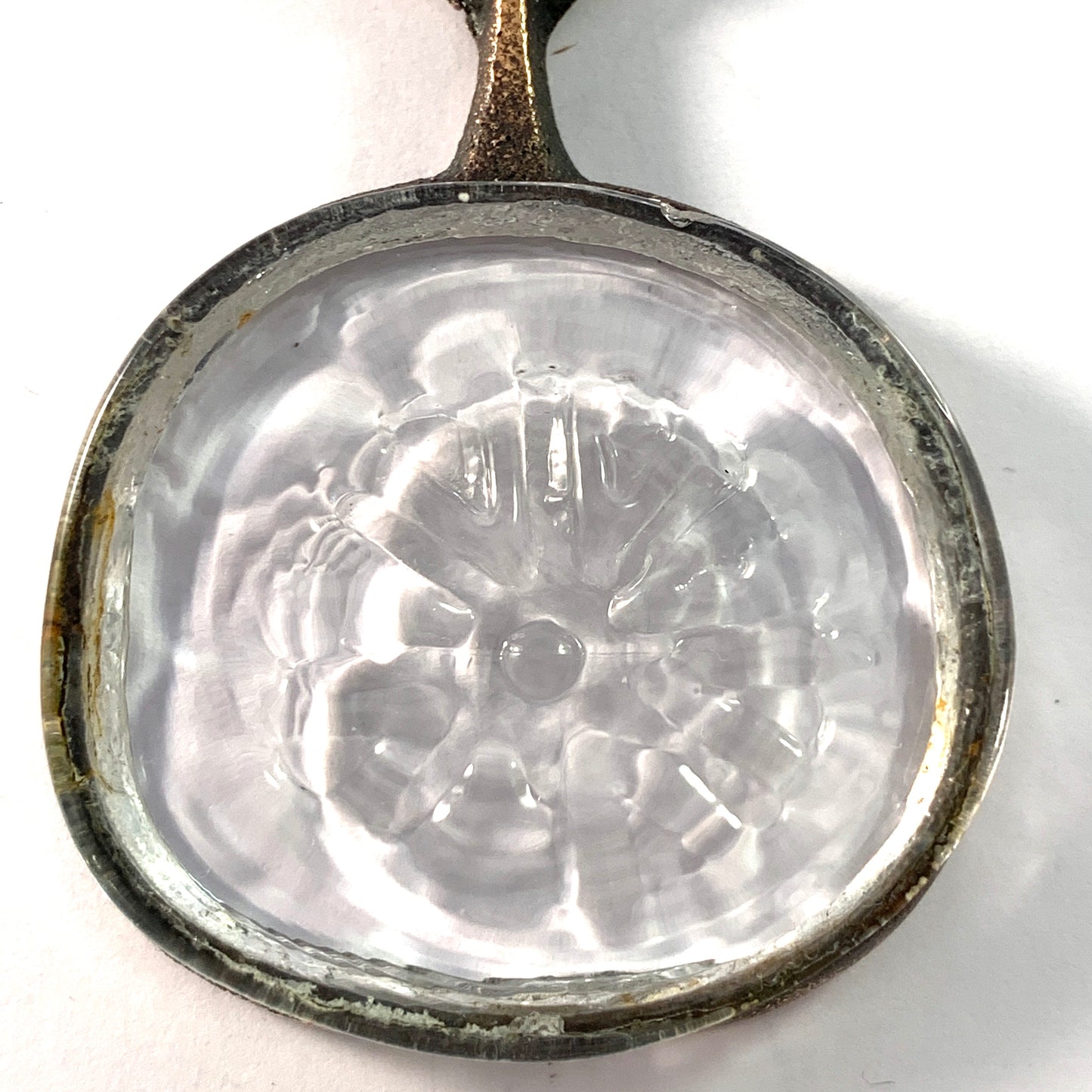 Robbert, Sweden 1970s. Bronze Glass Pendant Necklace. Signed.