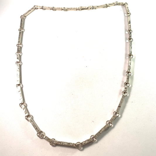 Rey Urban, Sweden 1970s Sterling Silver Necklace. Massive 2.78oz