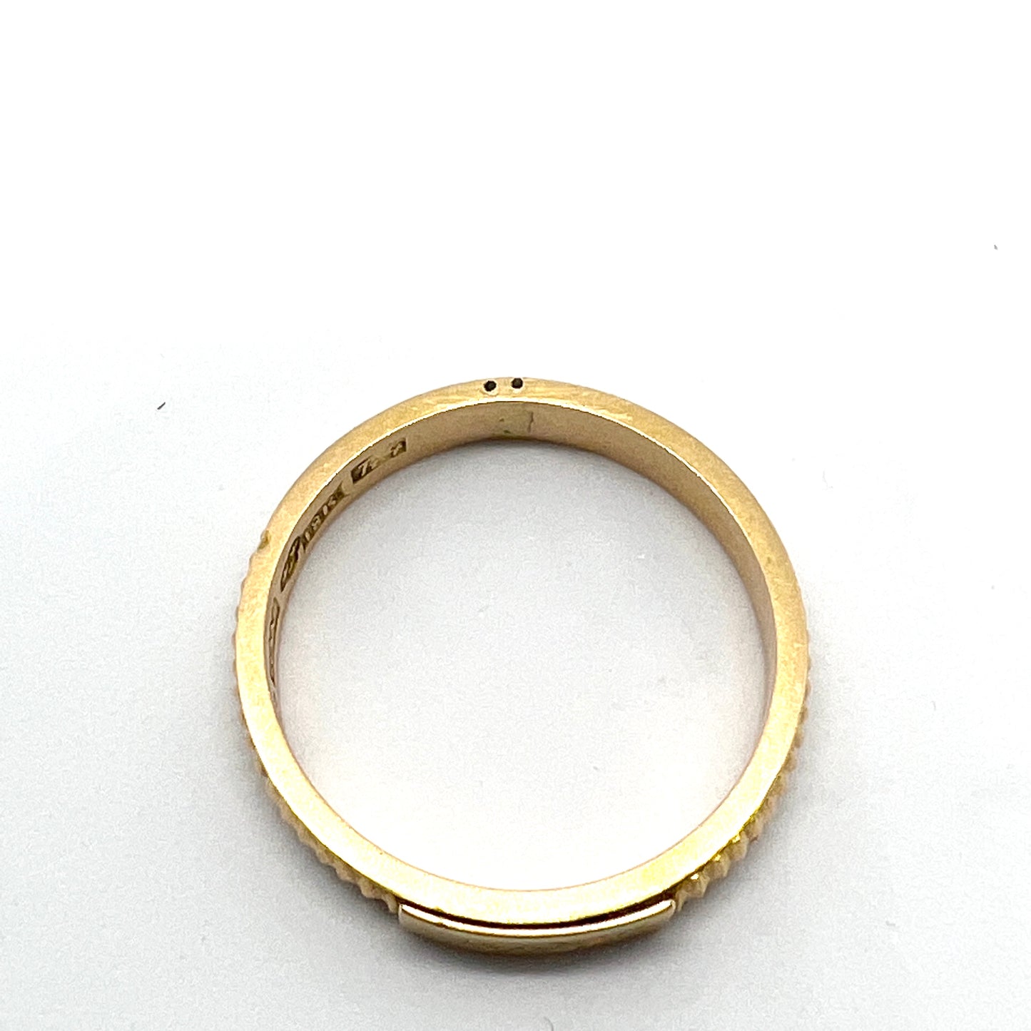 Gustaf Wallberg, Sweden 1847. Antique 18k Gold Men's Secret Compartment Ring.