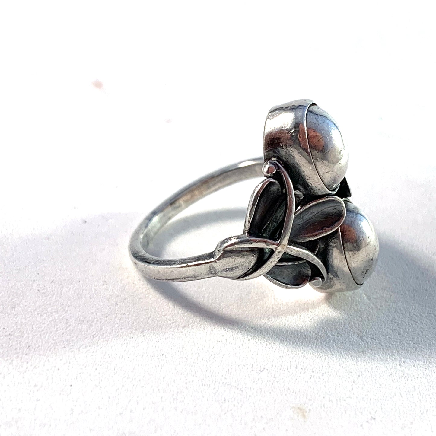 Georg Jensen, Copenhagen 1933-44 Sterling Silver Ring. Design no 48 by Henry Pilstrup.