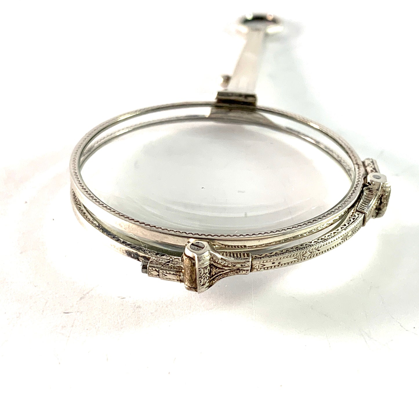 Vintage 1930s Art Deco Sterling Silver Lorgnette Pendant.