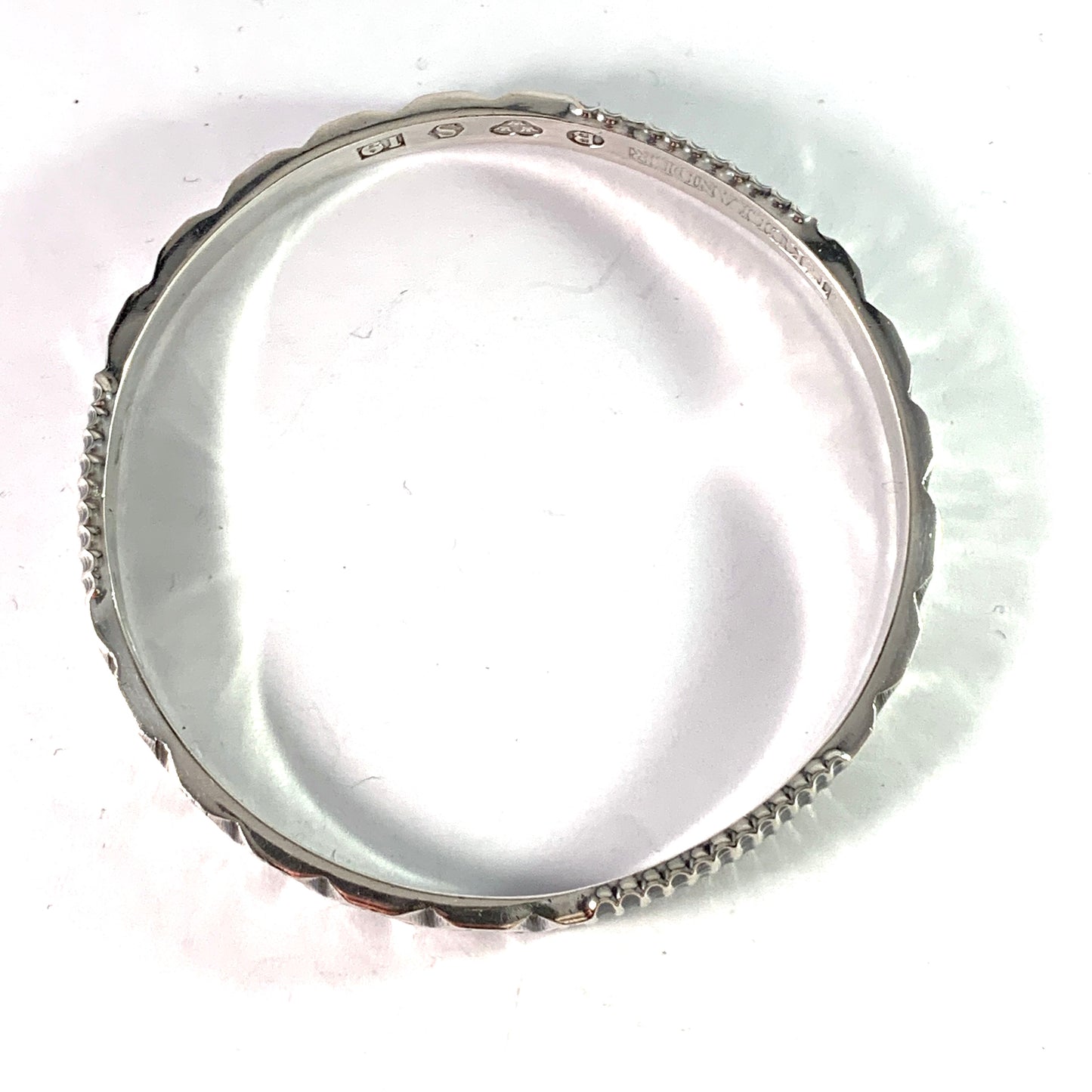 Tore Kullander, Sweden 1959. Mid Century Modern Sterling Silver Bangle Bracelet